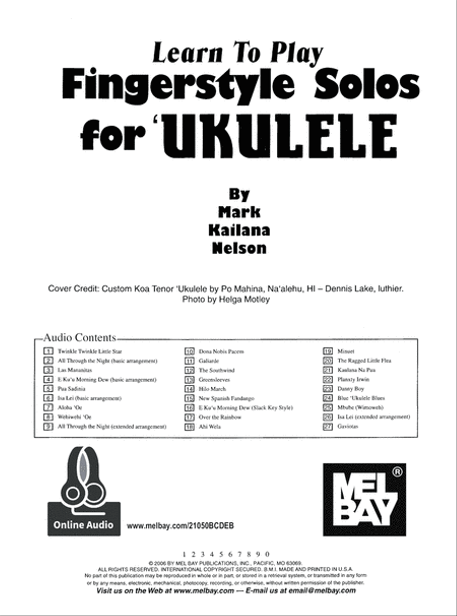 Learn to Play Fingerstyle Solos for Ukulele Ukulele scores gallery preview page 2