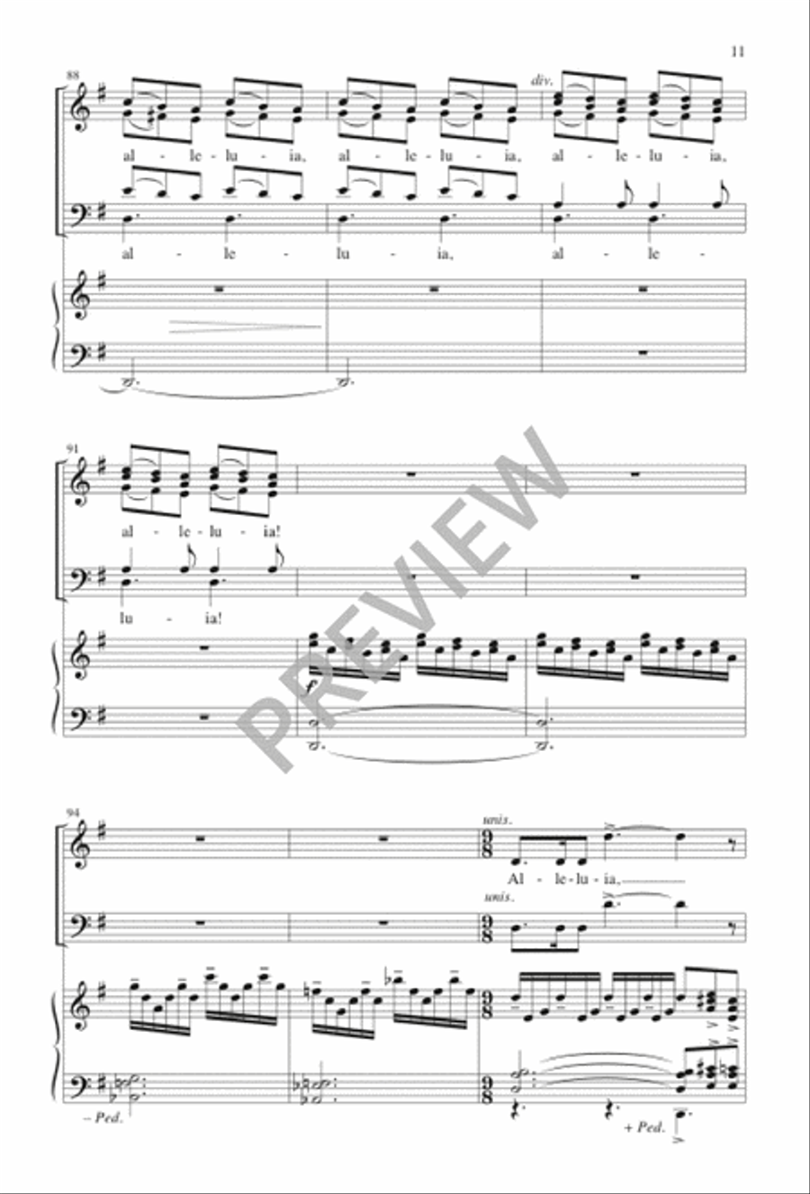 Easter Anthem SSATB scores gallery preview page 11