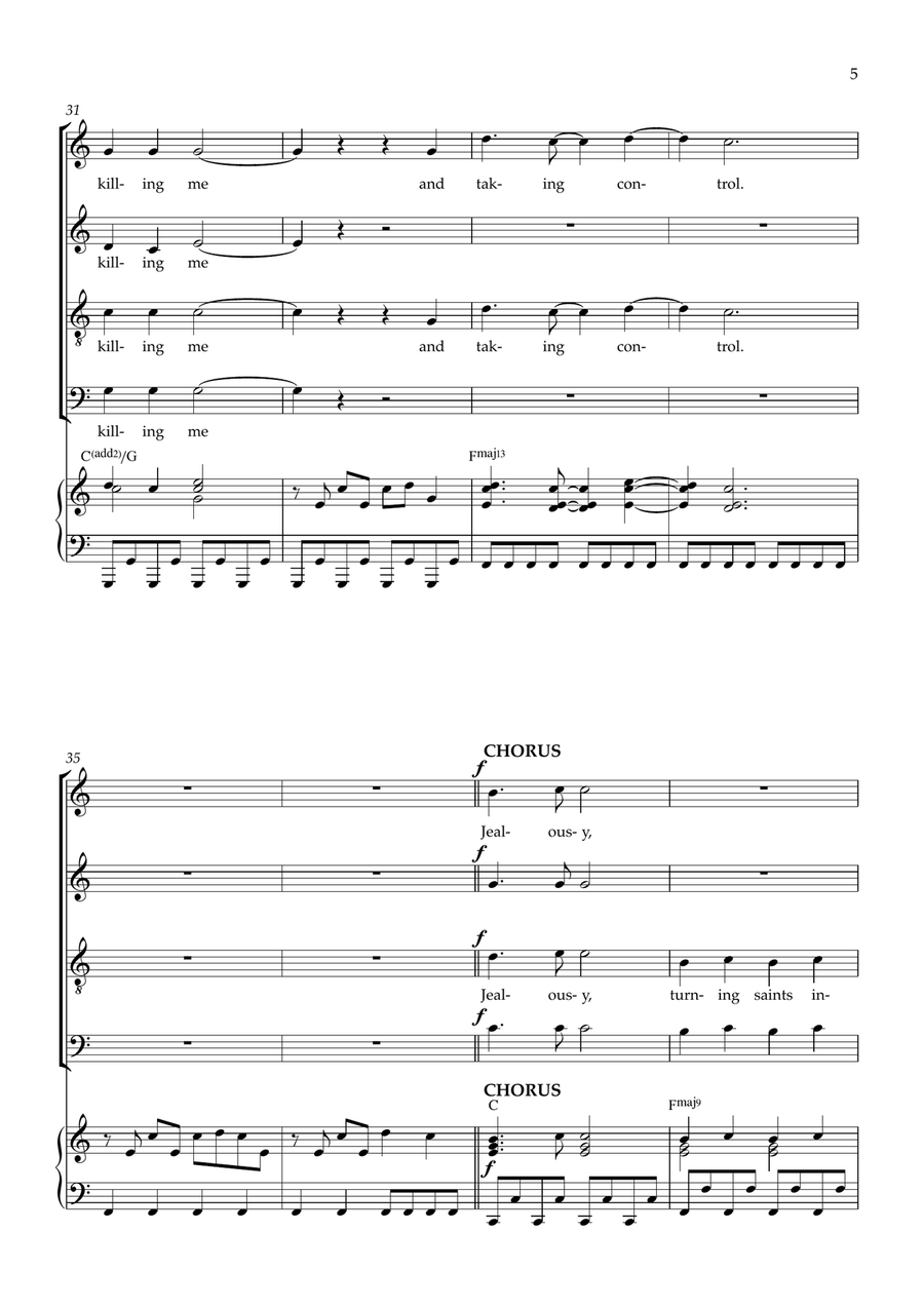 Mr. Brightside Mr. Brightside 4-Part scores gallery preview page 5