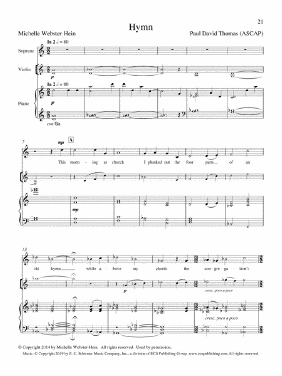 Hymn Soprano Voice scores gallery preview page 1