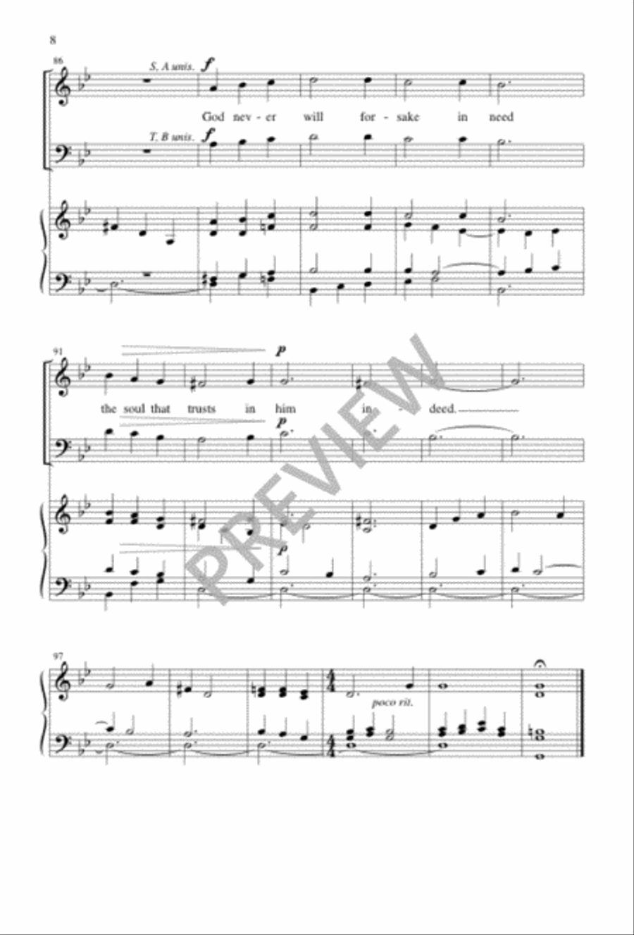 If You but Trust in God If You but Trust in God 2-Part scores gallery preview page 8