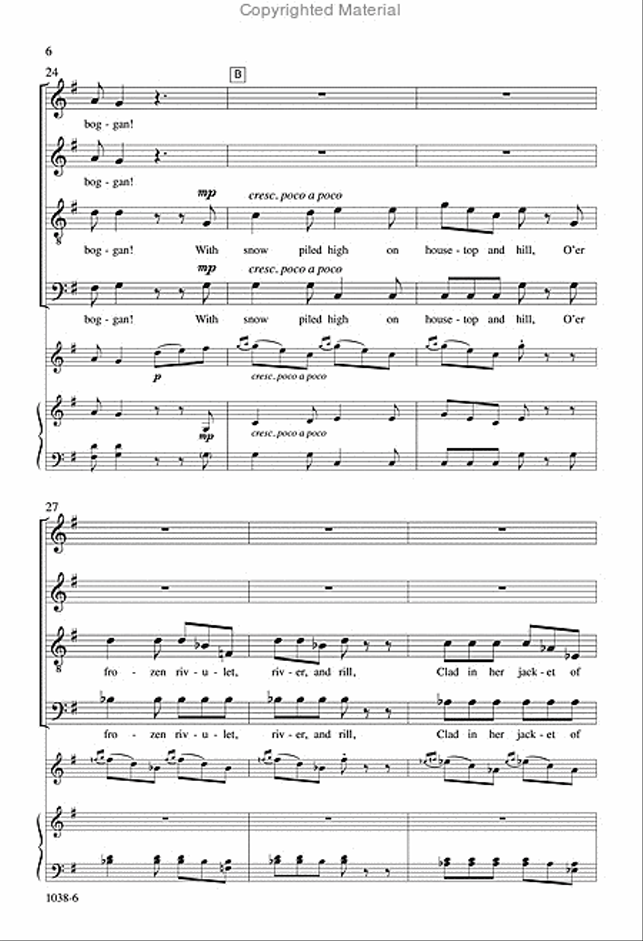 Toboggan! - SATB Octavo 4-Part scores gallery preview page 5
