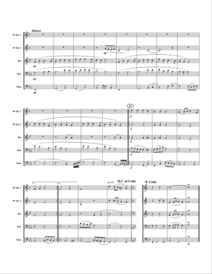 Christmas Set 2 Brass Quintet scores gallery preview page 4