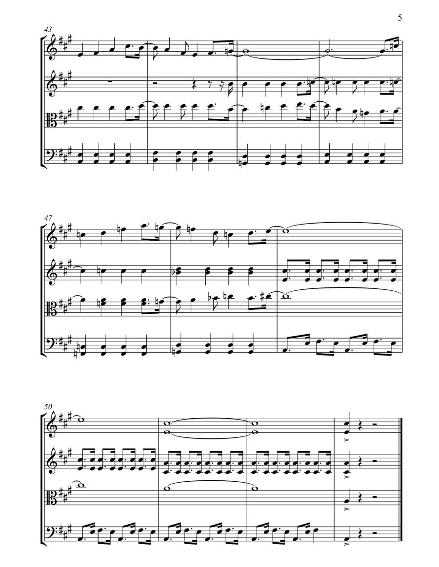 California Girls String Quartet scores gallery preview page 5