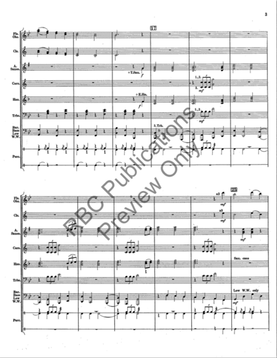 March From Early America (Score) Concert Band scores gallery preview page 4