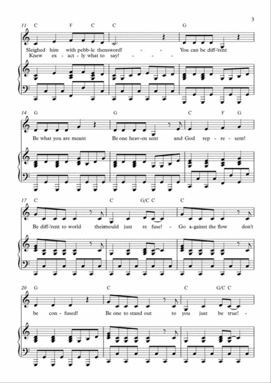 Be Different Voice scores gallery preview page 3