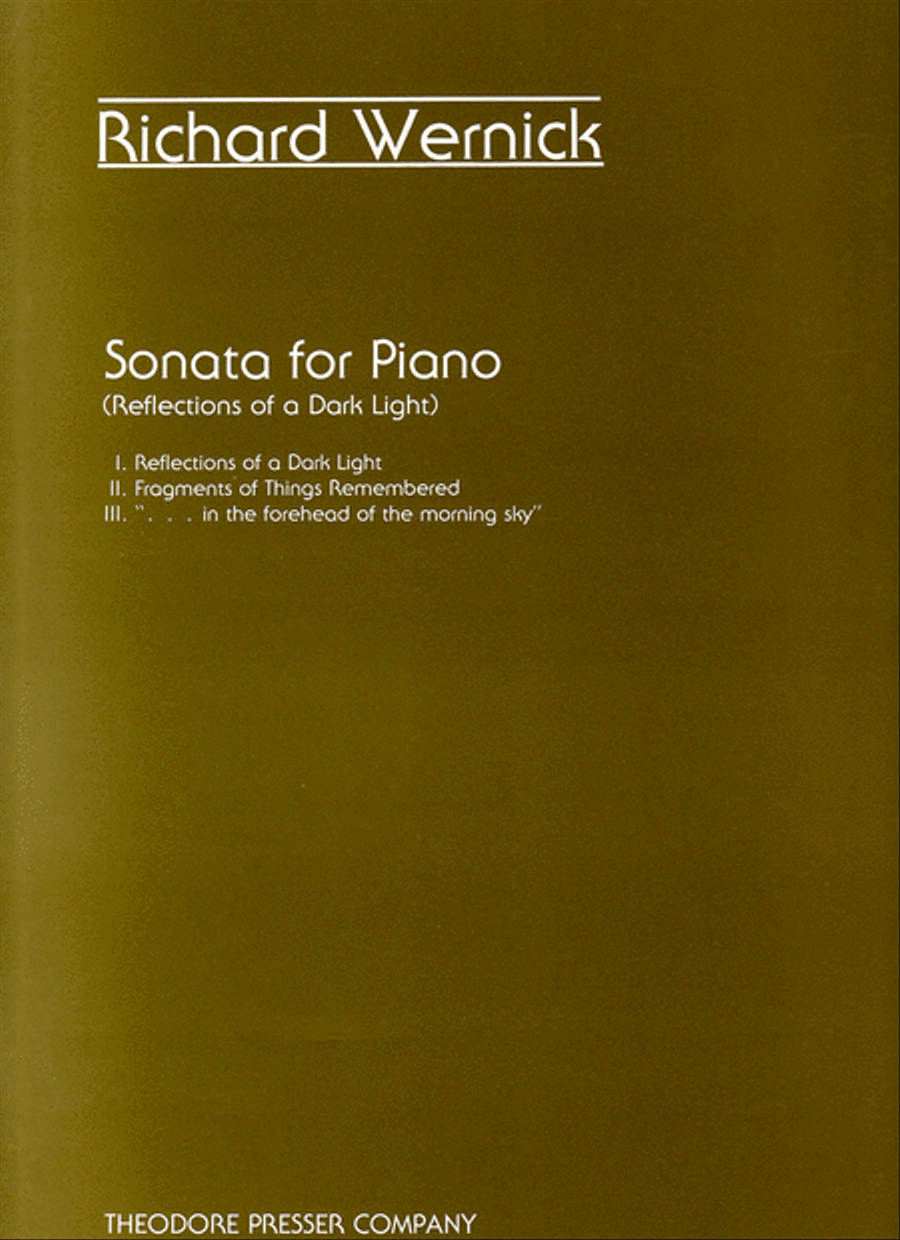 Sonata For Piano Chamber Music scores gallery preview page 1