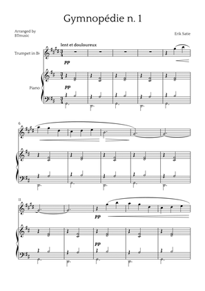 Gymnopédie N.1 - Trumpet in Bb and Piano
