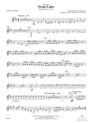 Theme from Swan Lake: 2nd B-flat Clarinet
