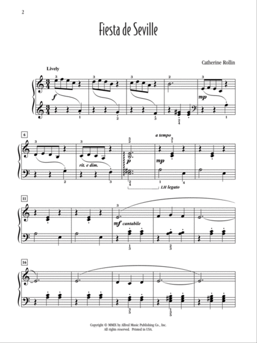 Fiesta de Seville Easy Piano scores gallery preview page 2