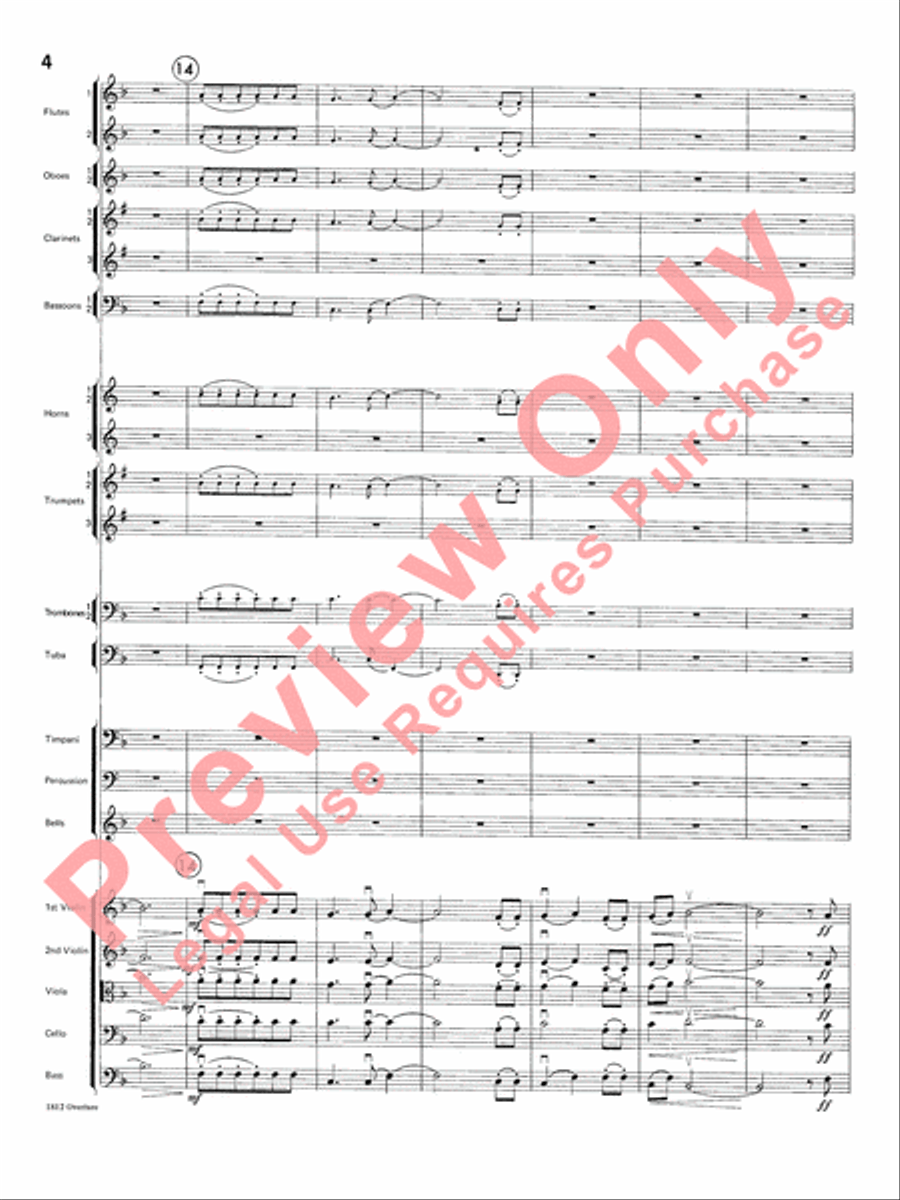Overture 1812 Overture 1812 Full Orchestra scores gallery preview page 5