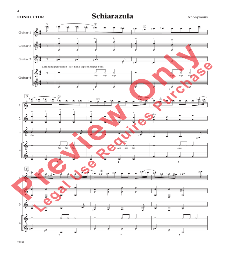 Festive Collection for Guitar Ensemble Guitar Ensemble scores gallery preview page 4