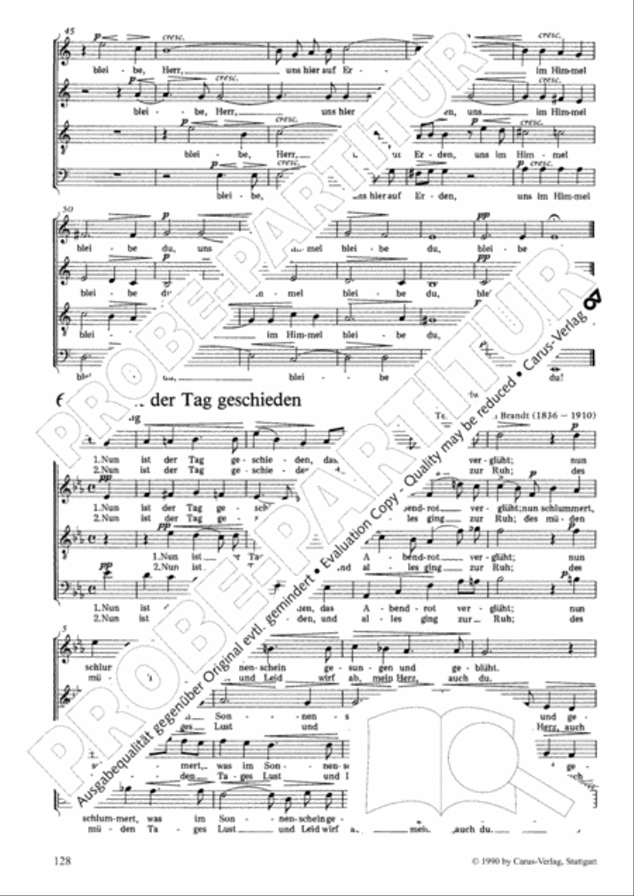 Geistliches Chorbuch der Romantik Choir scores gallery preview page 129
