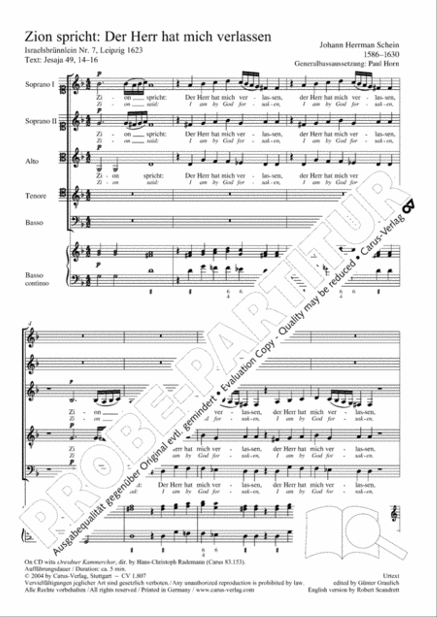 Zion said (Zion spricht) SSATB scores gallery preview page 2