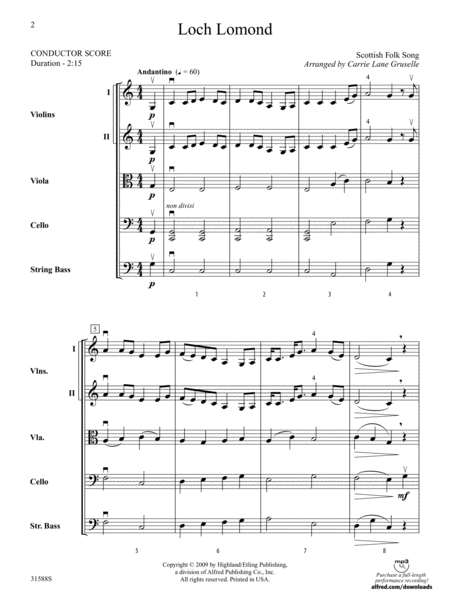 Loch Lomond: Score