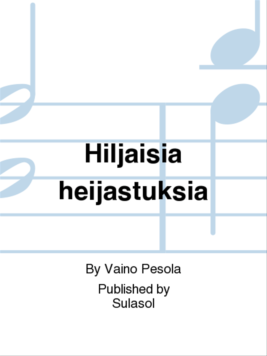Hiljaisia heijastuksia 4-Part scores gallery preview page 1