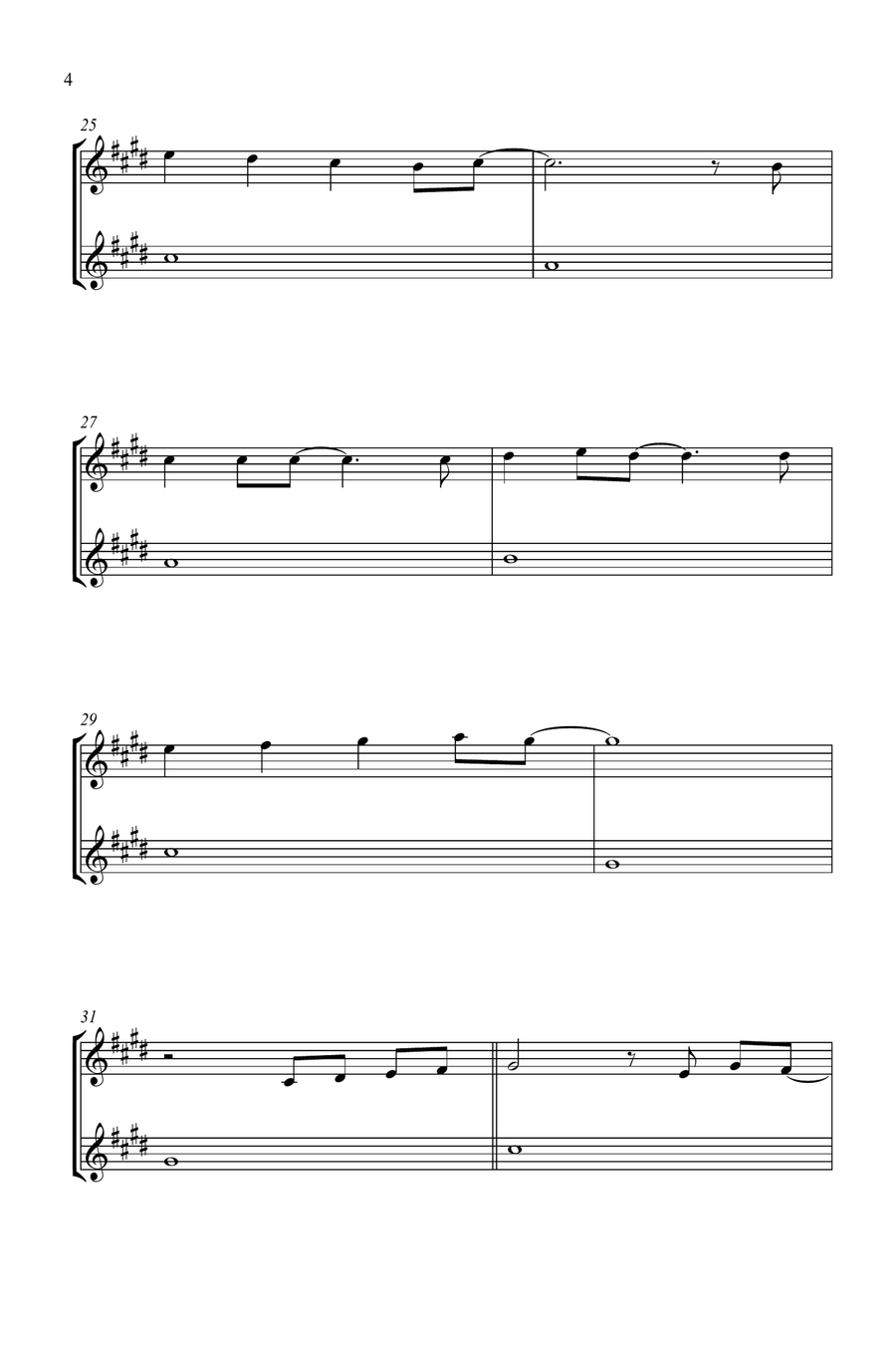 Mary, Did You Know? Clarinet Duet scores gallery preview page 4