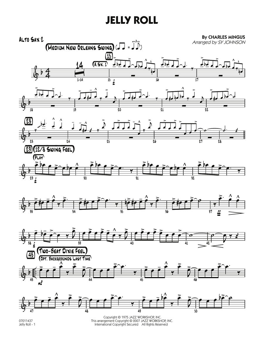 Jelly Roll - Alto Sax 2