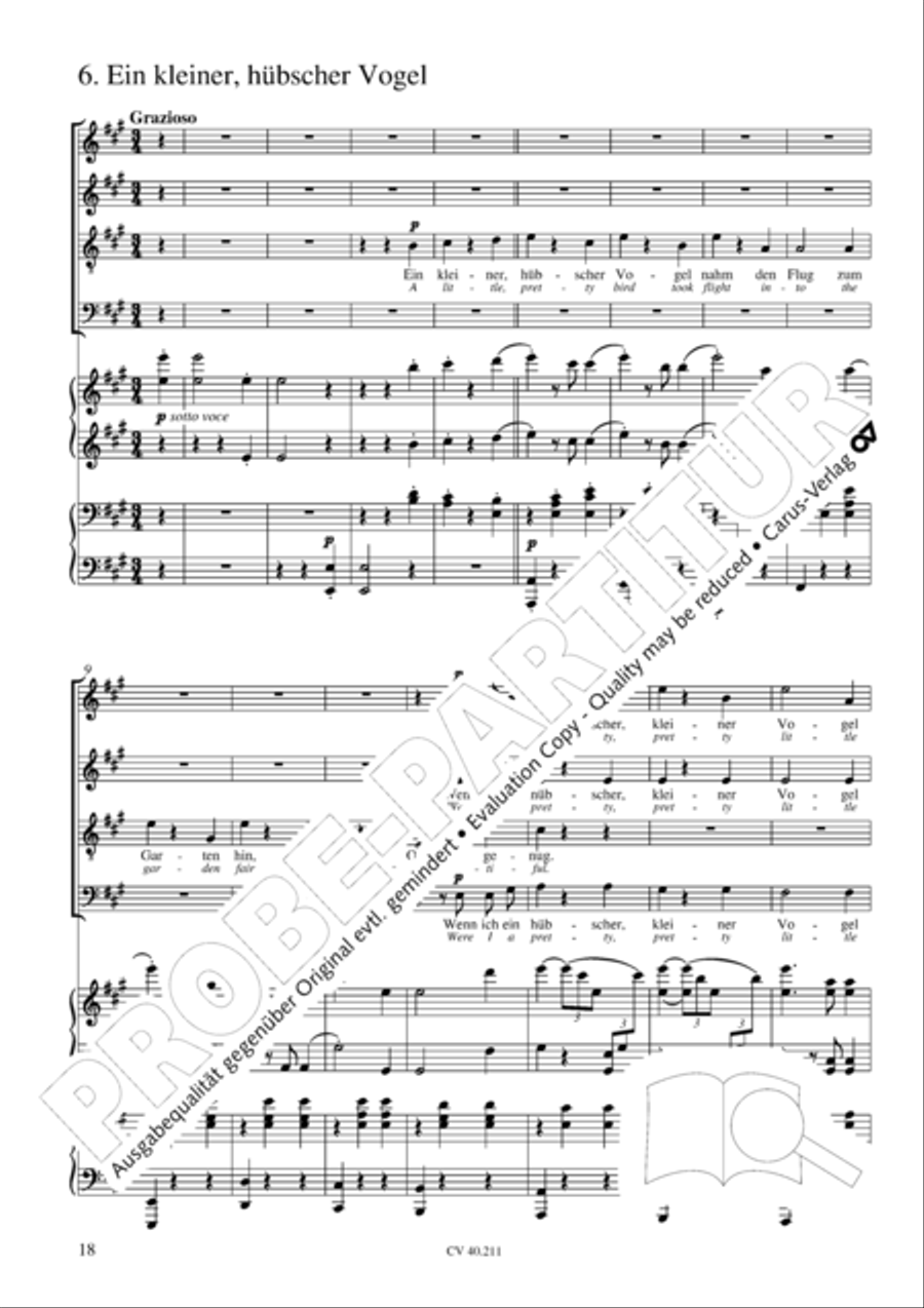 Liebeslieder-Walzer, Op. 52 Choir scores gallery preview page 19