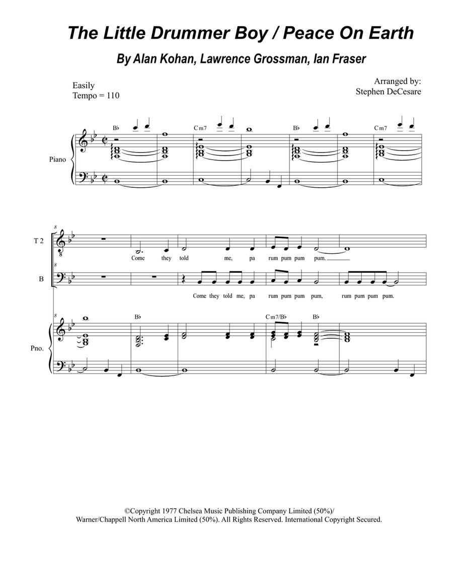 Peace On Earth TTB scores gallery preview page 1