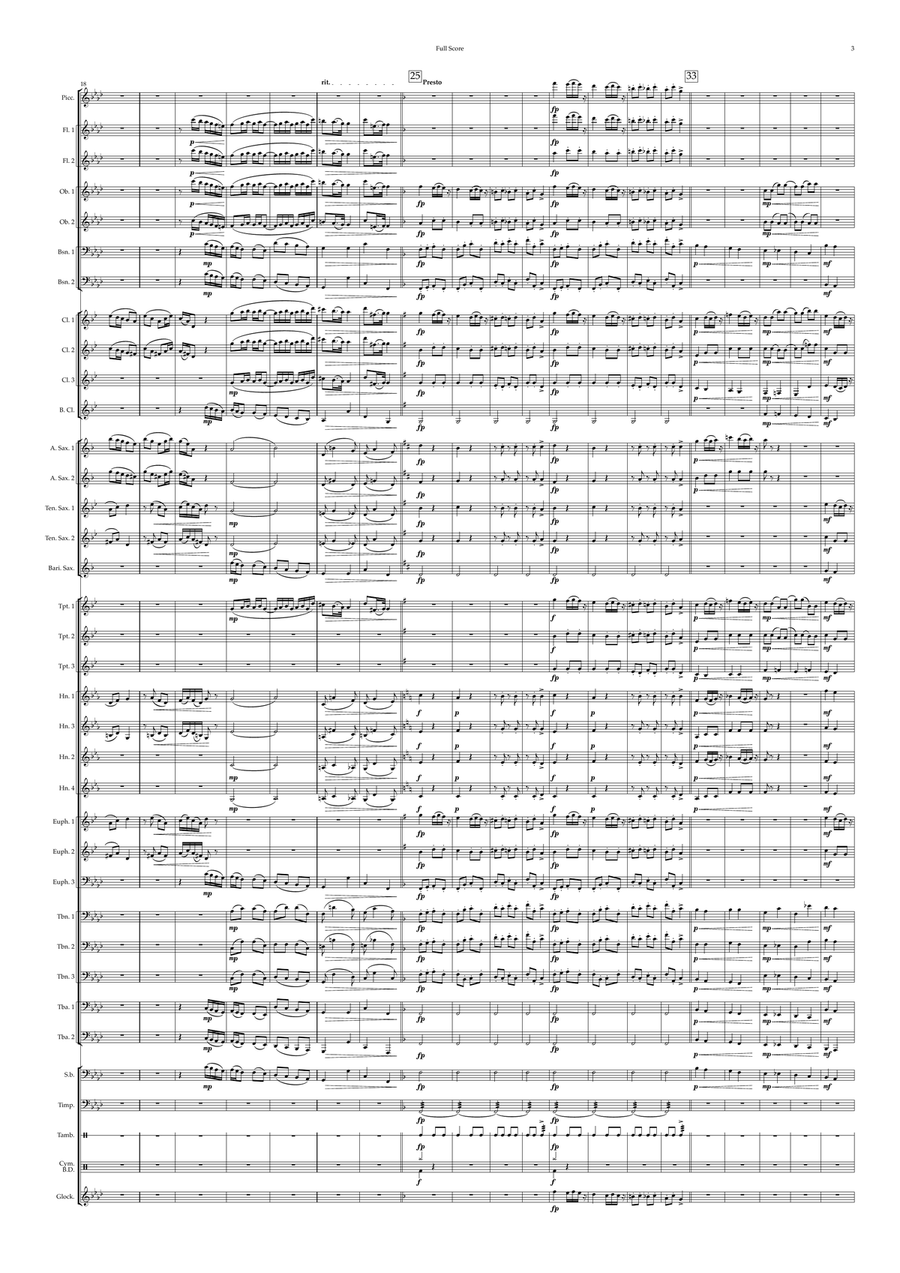 Hungarian Dance No.16 Hungarian Dance No.16 Concert Band scores gallery preview page 3
