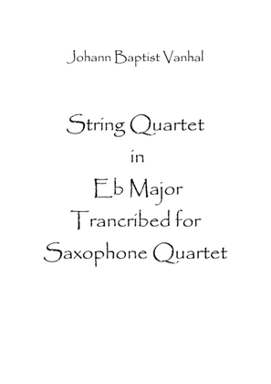 Book cover for String Quartet in Eb