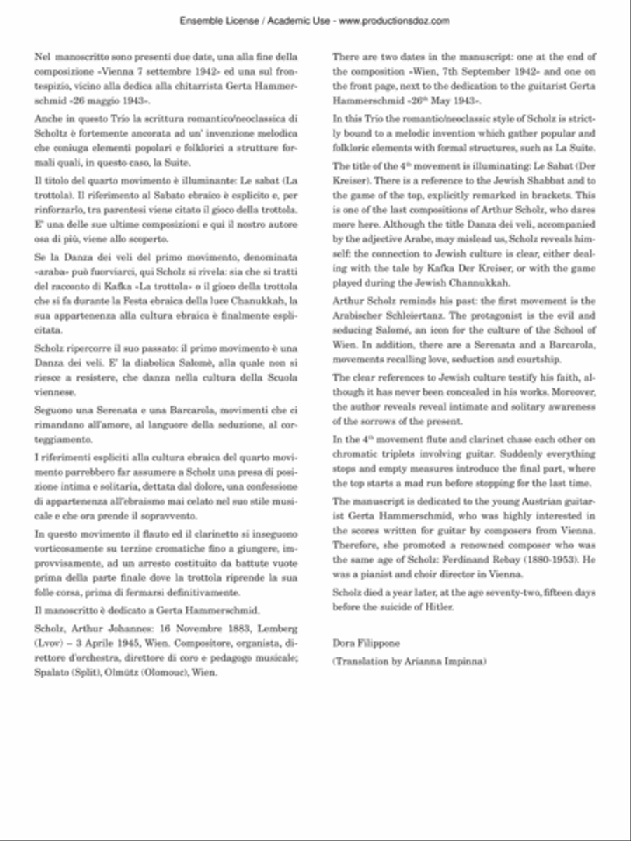 Suite, opus 250 Clarinet scores gallery preview page 2