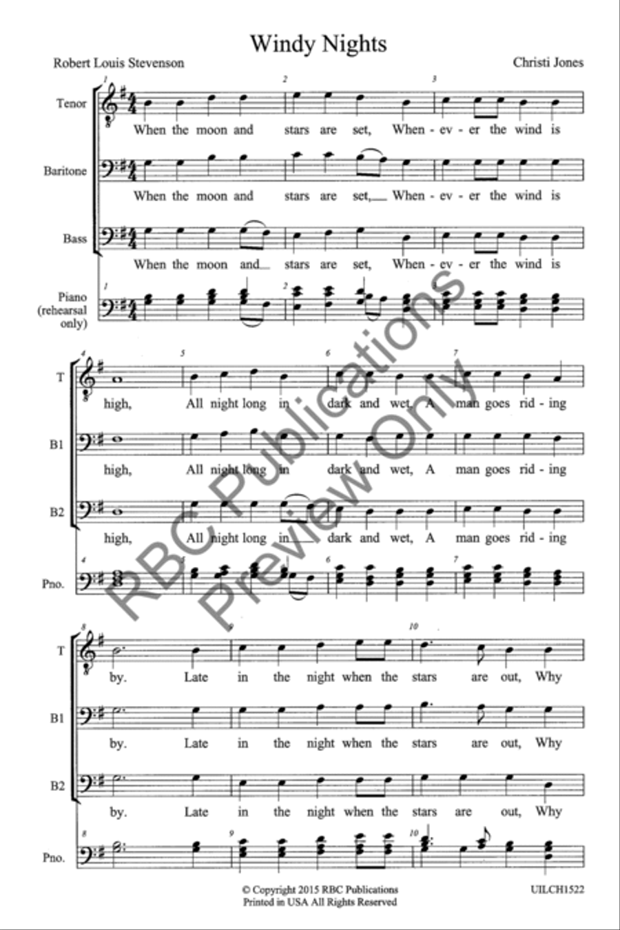 Windy Nights (TBB) 3-Part scores gallery preview page 3