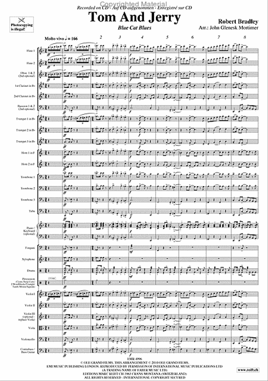 Tom And Jerry Orchestra scores gallery preview page 3