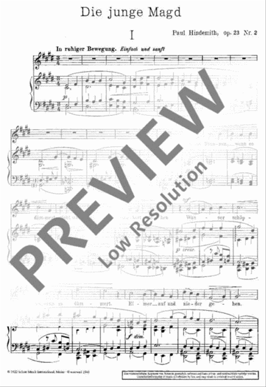 Die junge Magd Flute scores gallery preview page 4