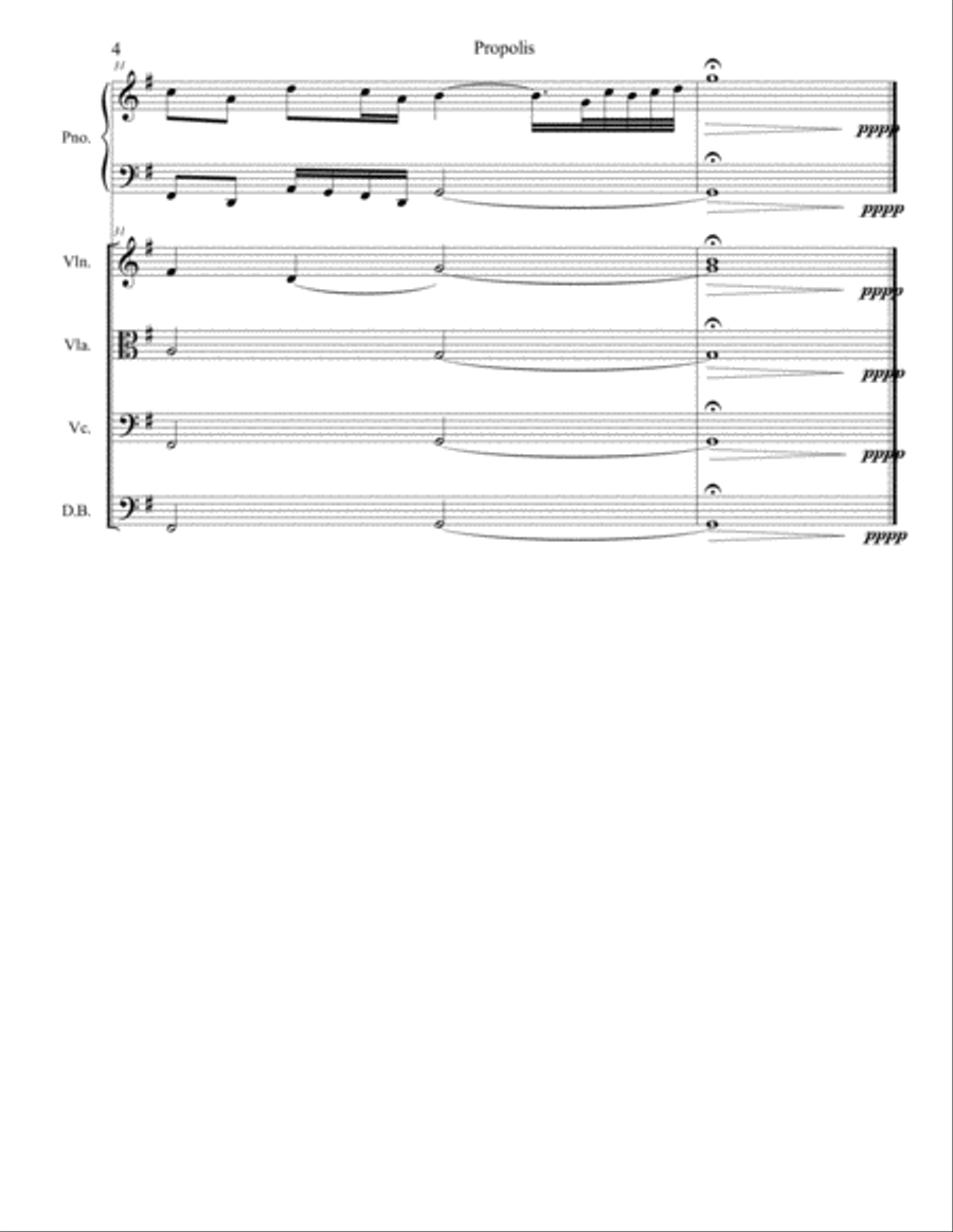 Propolis Propolis Piano Quintet scores gallery preview page 4