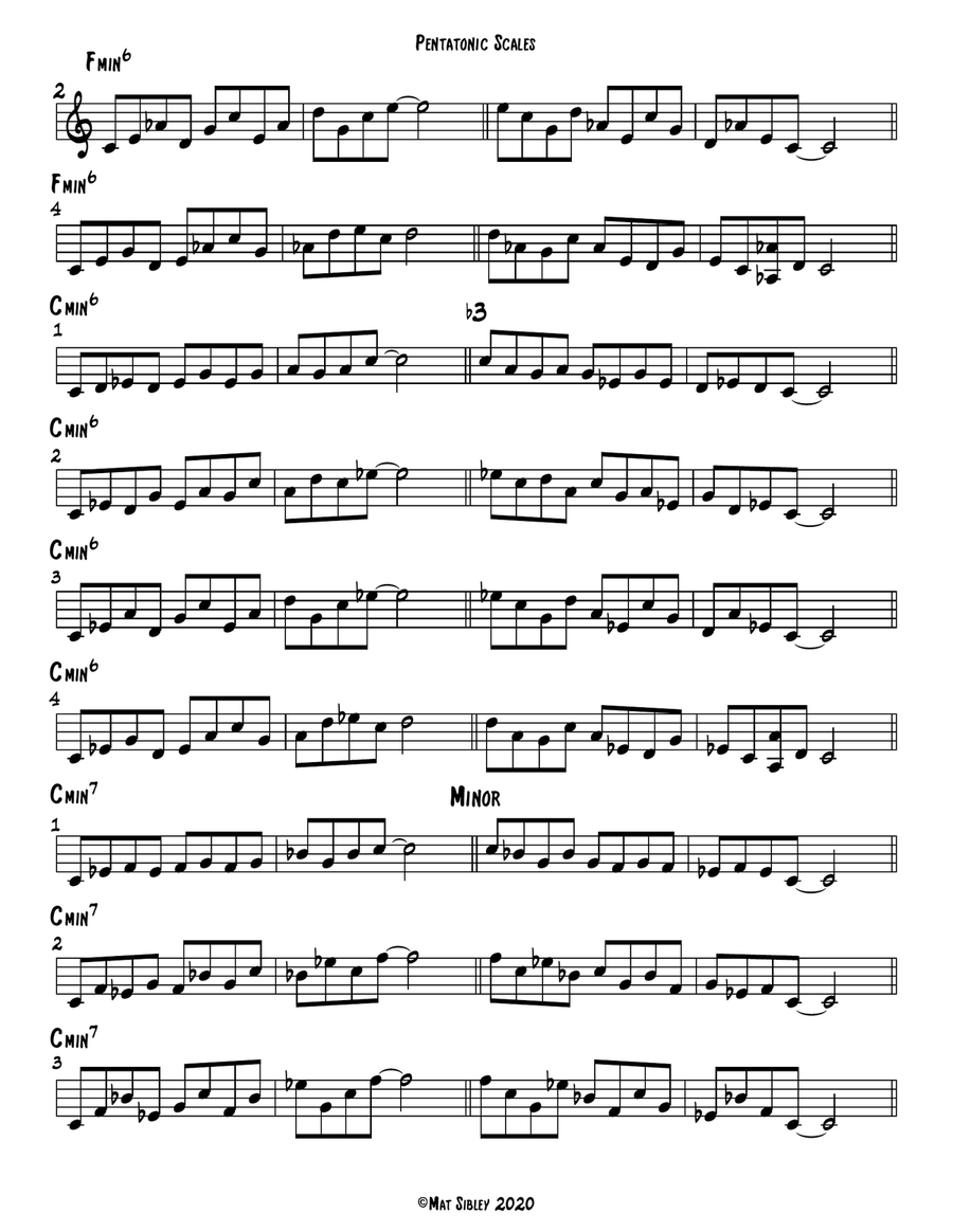Jazz scale alto top sax