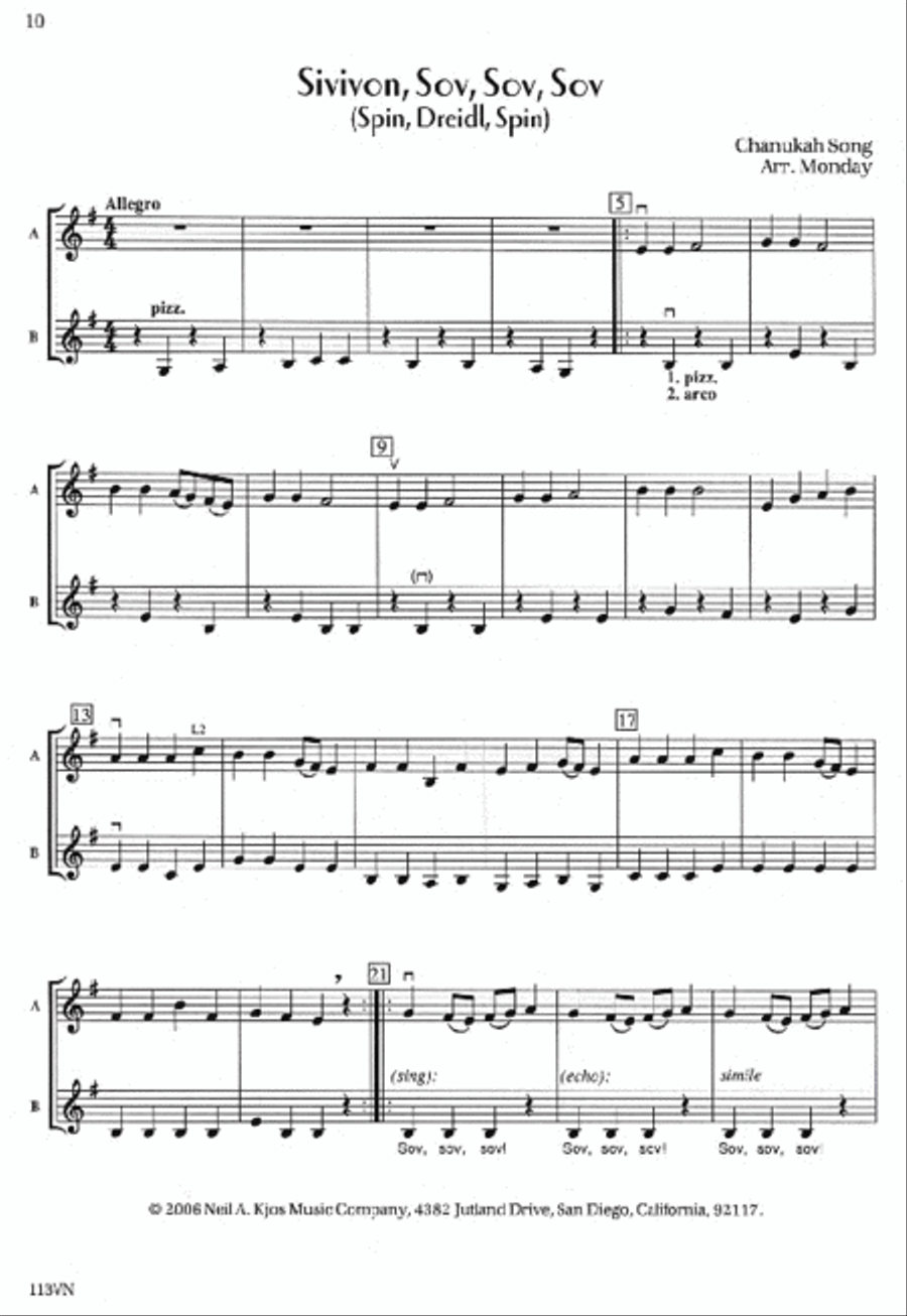 Holidays Extraordinaire! - Violin Orchestra scores gallery preview page 2
