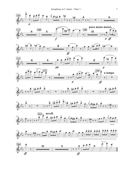 Symphony in C minor Movement III Parts