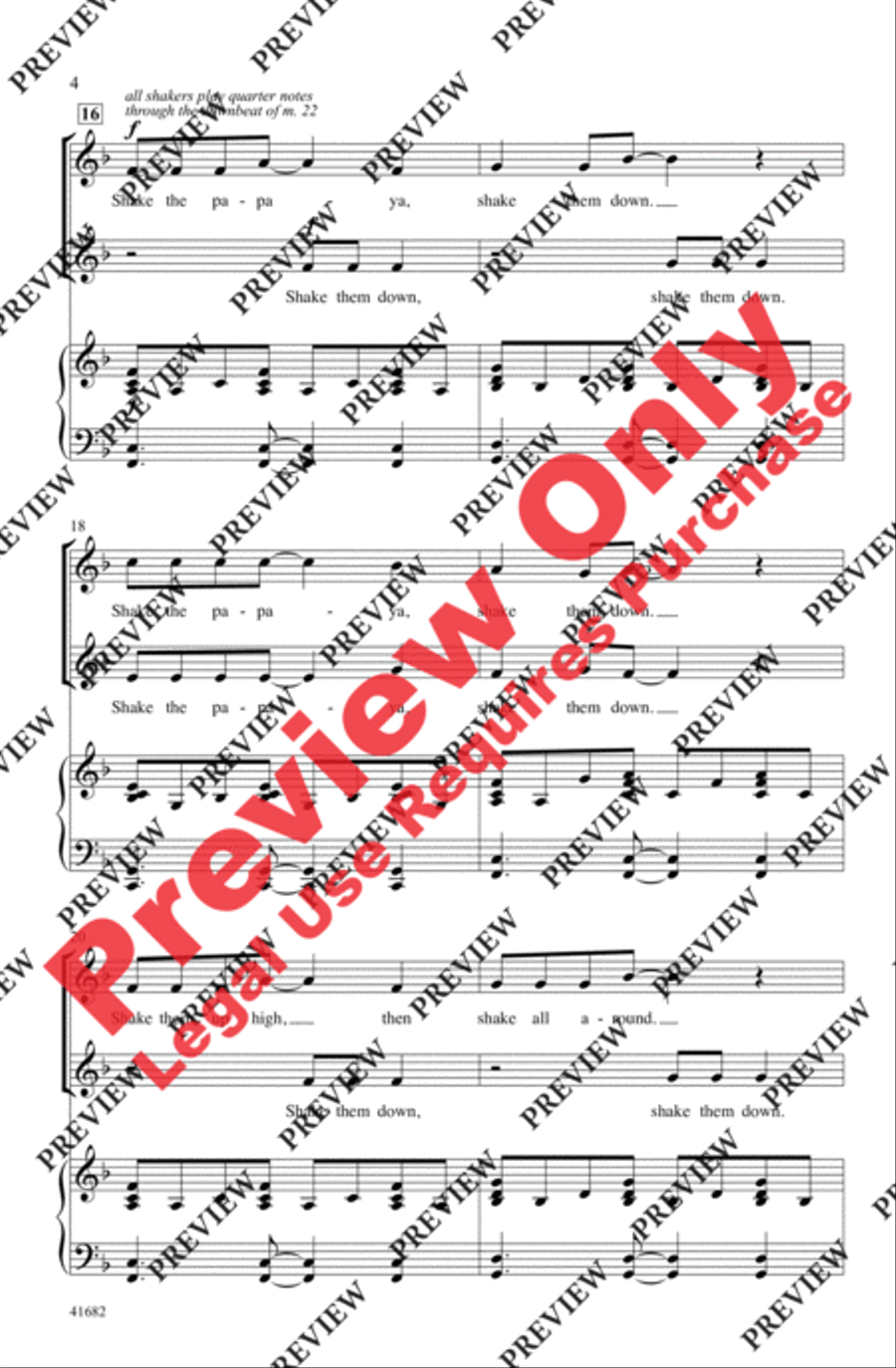 The Papaya Song 2-Part scores gallery preview page 13