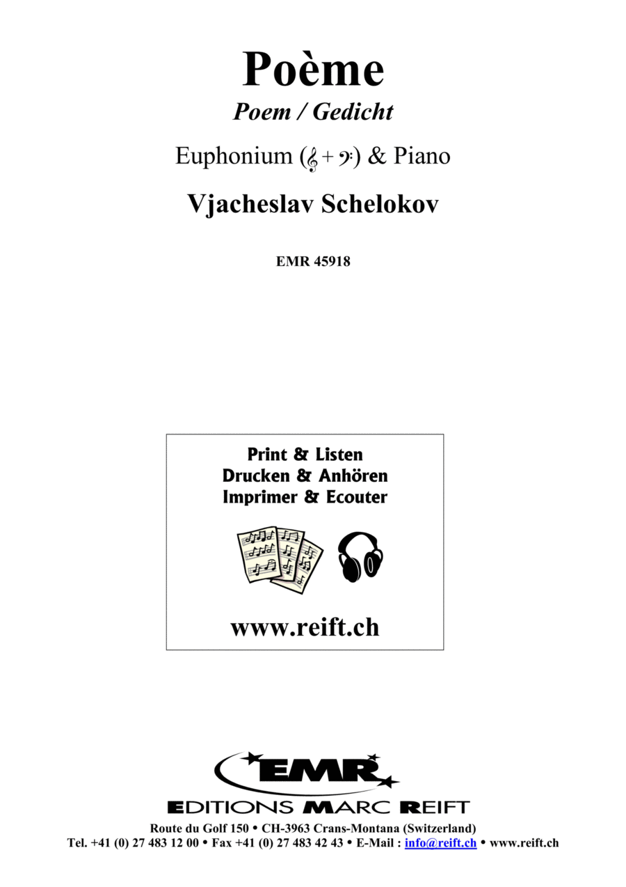 Poeme Euphonium scores gallery preview page 1