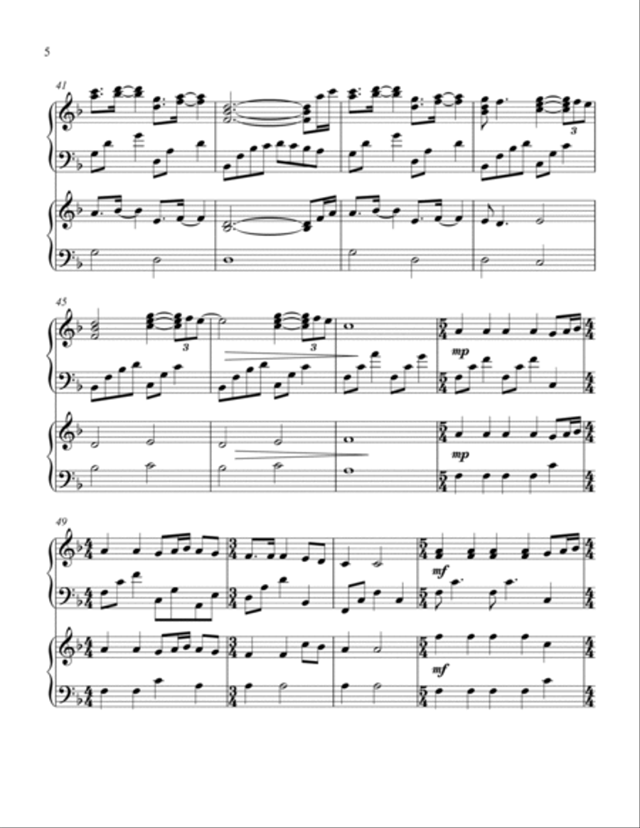 Breath Of Heaven (Mary's Song) Harp scores gallery preview page 6