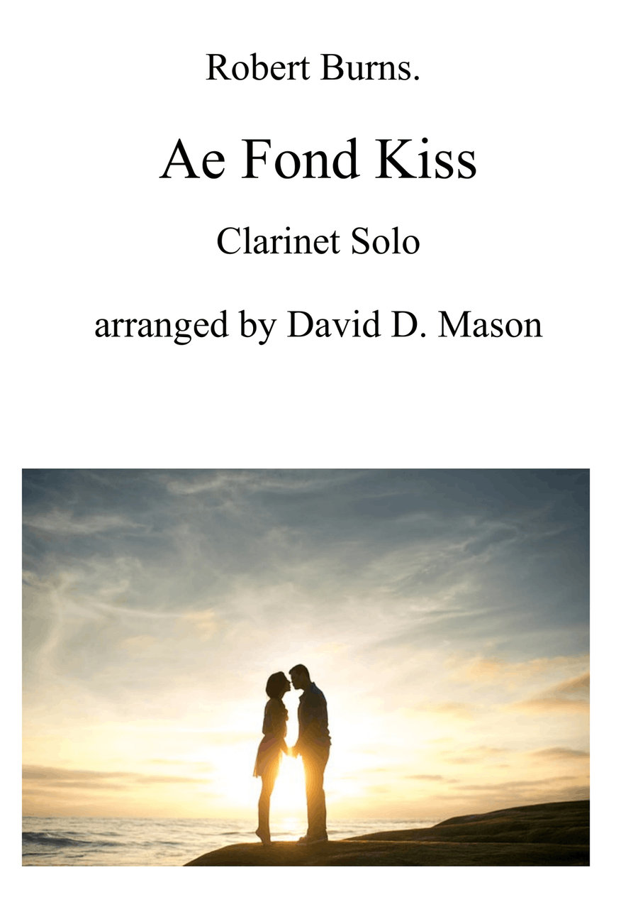 Ae Fond Kiss Clarinet Solo scores gallery preview page 1