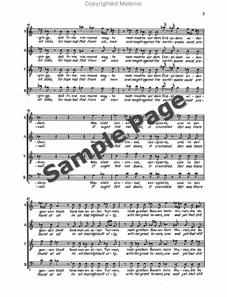 Der Tod Zu Basel Vocal Score