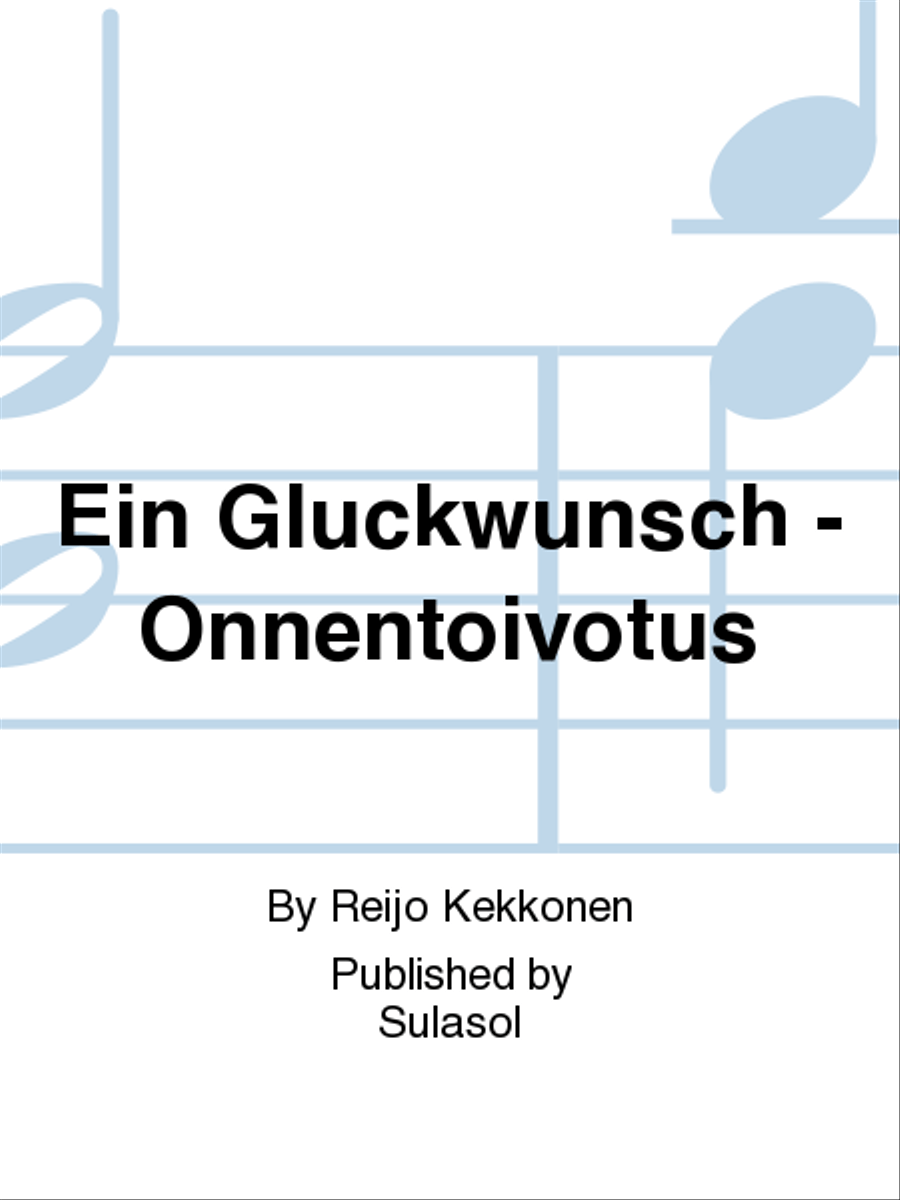Ein Glückwunsch - Onnentoivotus Men's Choir scores gallery preview page 1