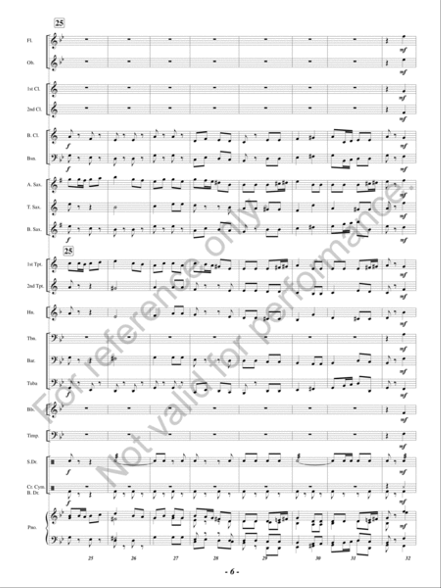 From Wales To Harlech Concert Band scores gallery preview page 7