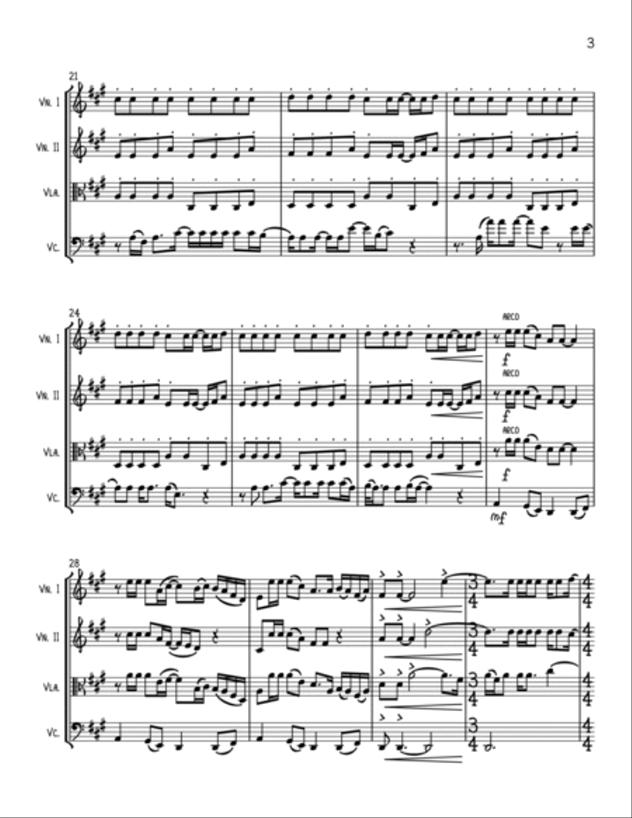 The Weight String Quartet scores gallery preview page 3