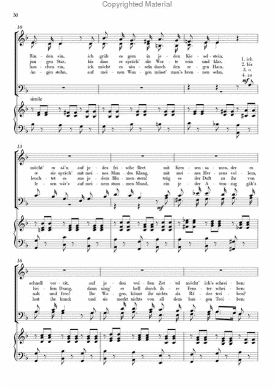 Schubert-Lieder - ClassiChor I , Neun Lieder von Franz Schubert 4-Part scores gallery preview page 17