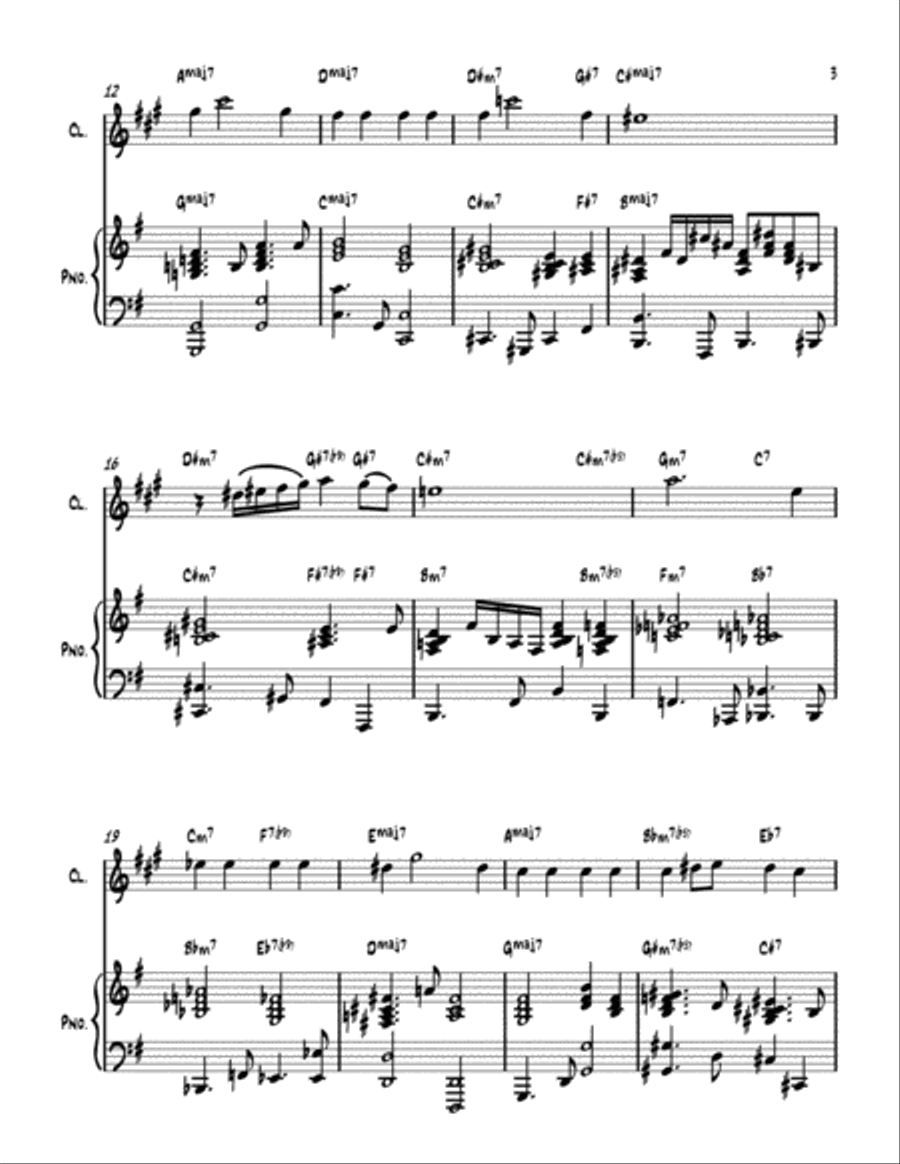 All The Things You Are Clarinet Solo scores gallery preview page 3