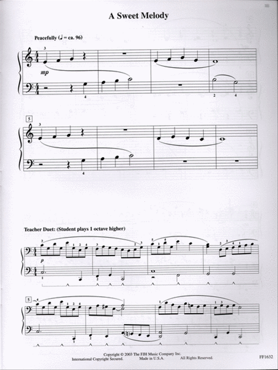 Melody's Choice, Book 1 Easy Piano scores gallery preview page 3