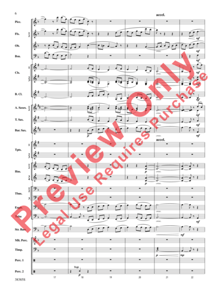 Fantasia on the Alleluia Hymn Concert Band scores gallery preview page 25