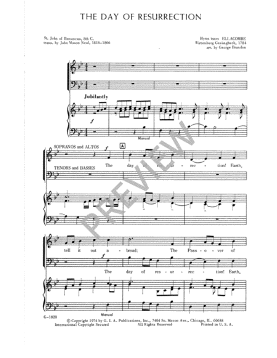 The Day of Resurrection 4-Part scores gallery preview page 4