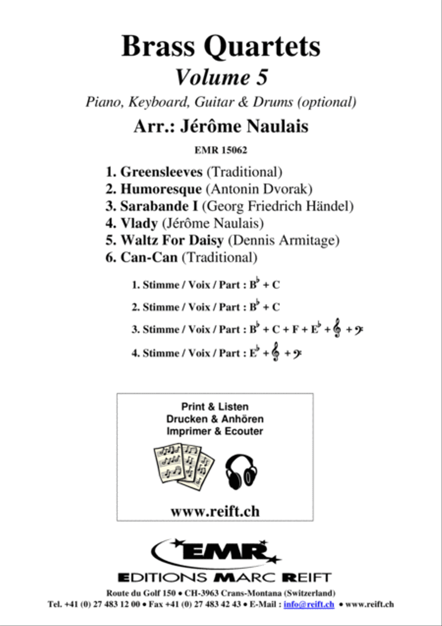Brass Quartets Vol. 5 Brass Ensemble scores gallery preview page 2