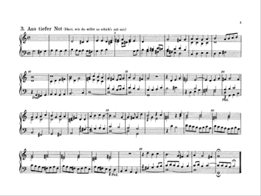 Bach: Forty-four Organ Chorales Organ scores gallery preview page 1