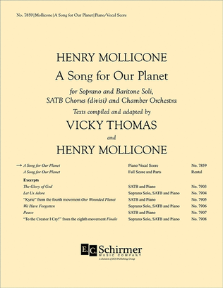 Book cover for A Song for Our Planet (Piano/Vocal Score)